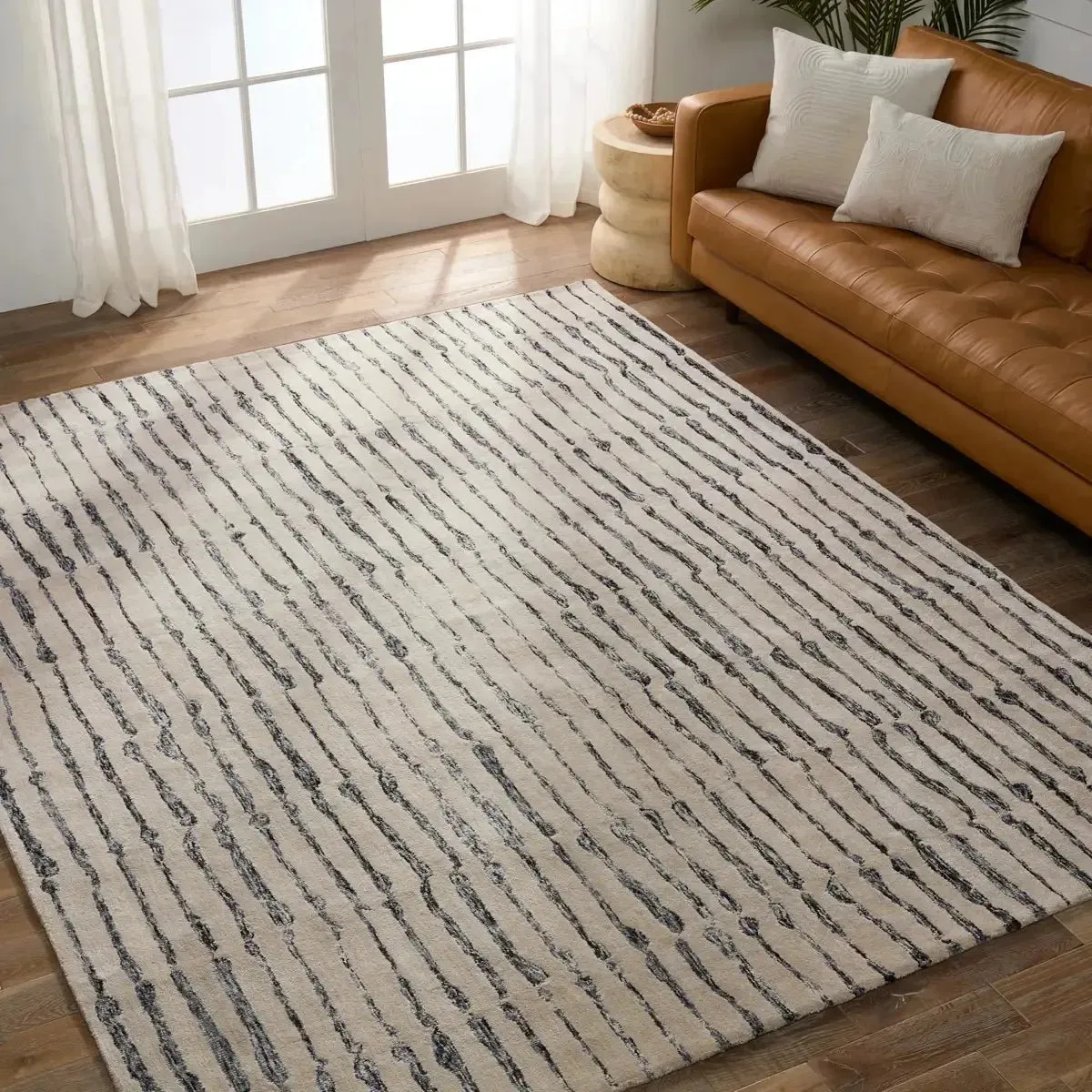 Etho by Nikki Chu ENK13 Slate Grey/Cream Rug