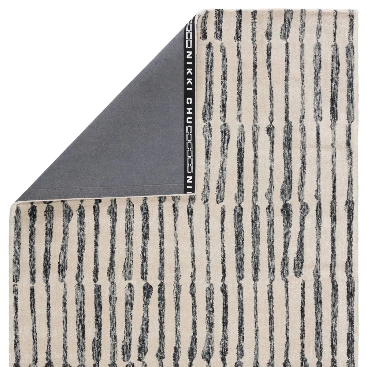 Etho by Nikki Chu ENK13 Slate Grey/Cream Rug