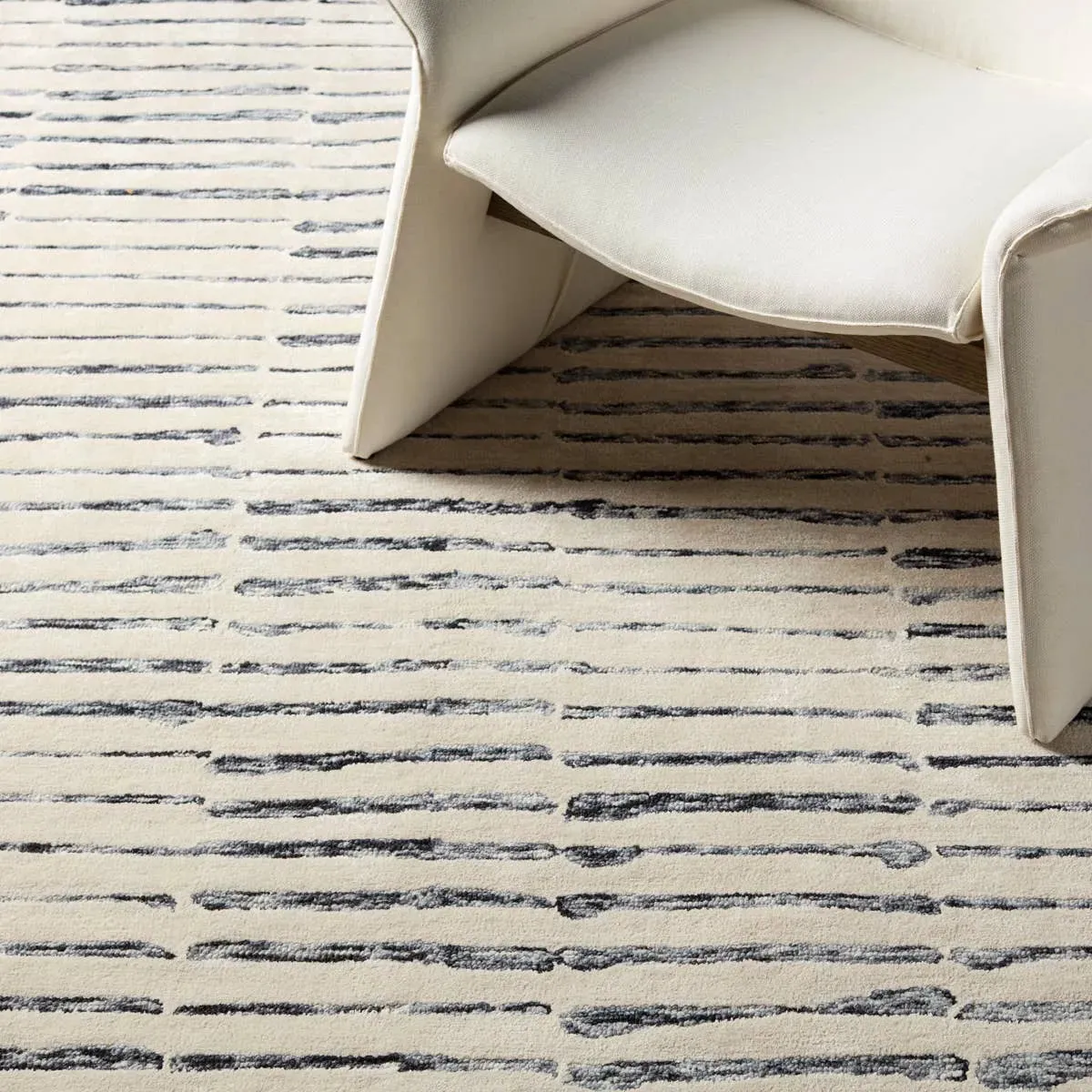 Etho by Nikki Chu ENK13 Slate Grey/Cream Rug