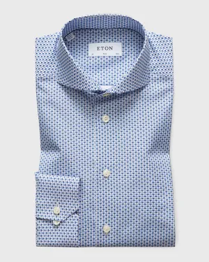 ETON 10000009925 BLUE SLIM SC SHIRT