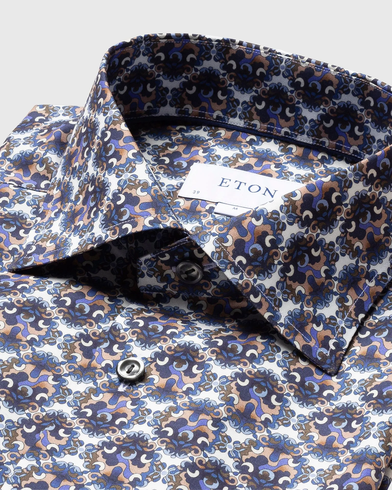 ETON 100000130525 BLUE SLIM SC SHIRT