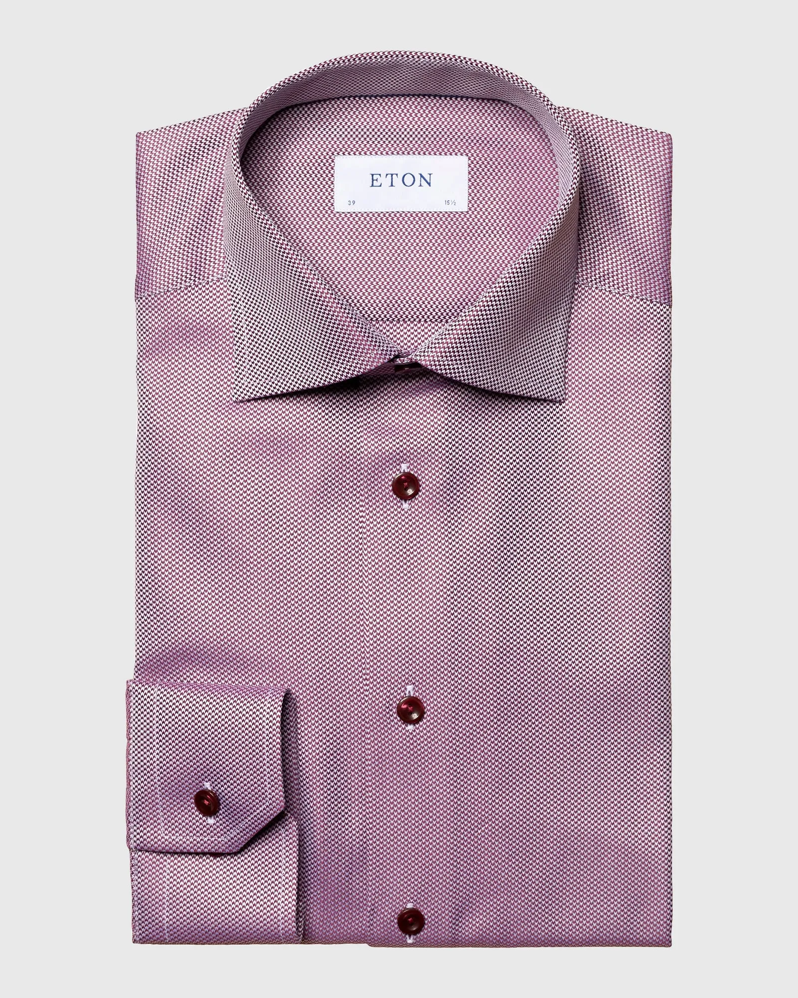 ETON 10000234659 MAROON SLIM SC SHIRT