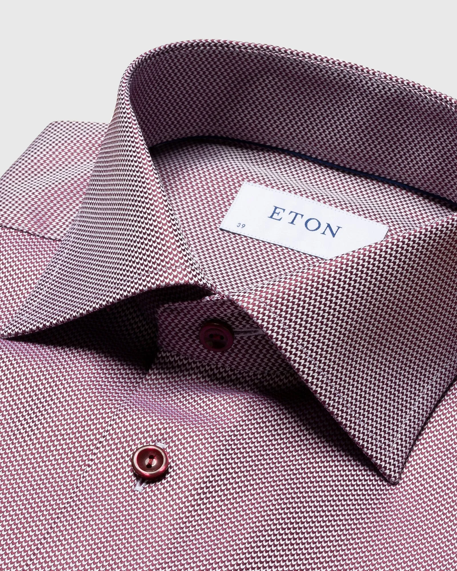 ETON 10000234659 MAROON SLIM SC SHIRT