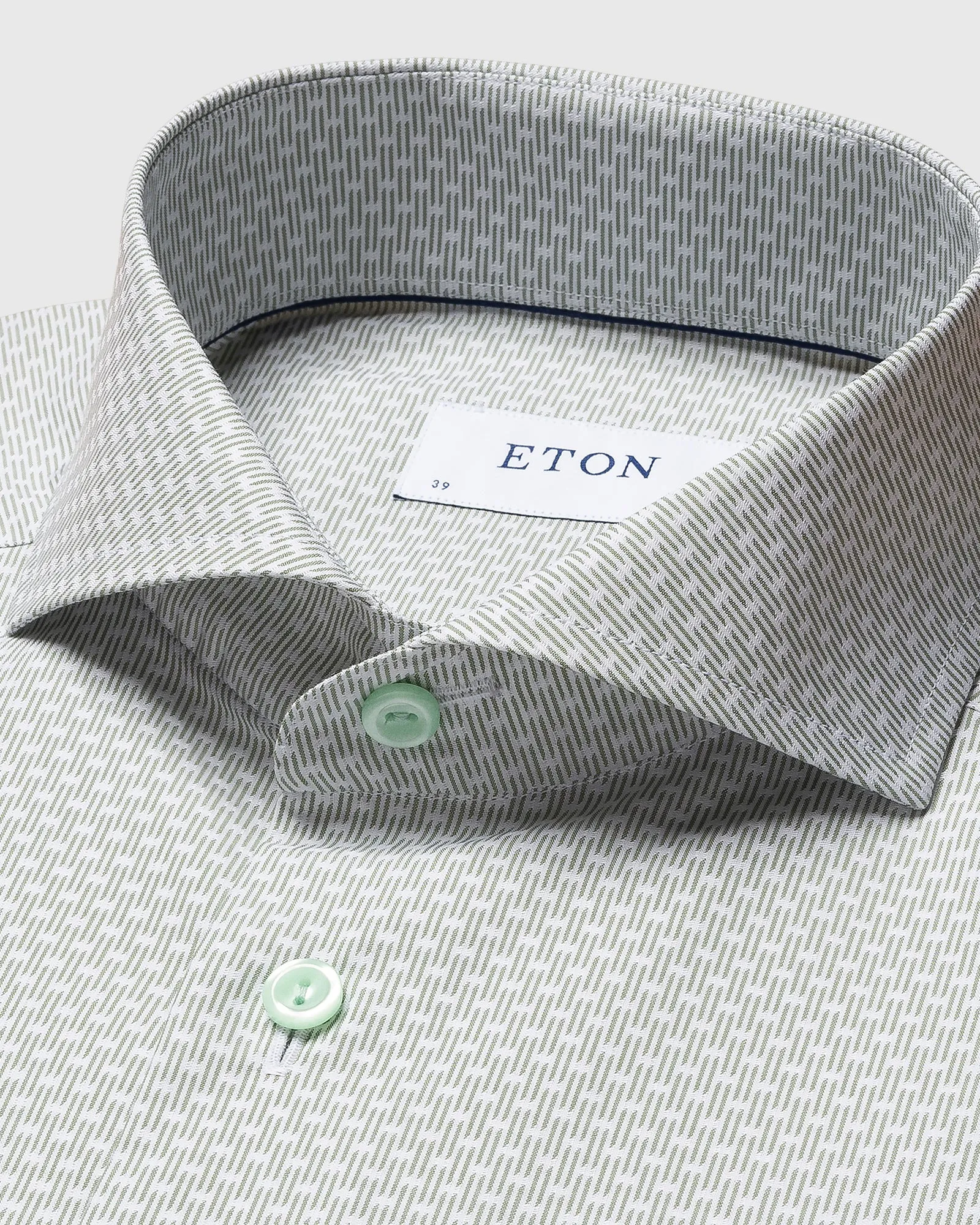 ETON 10000327065 GREEN SLIM SC SHIRT