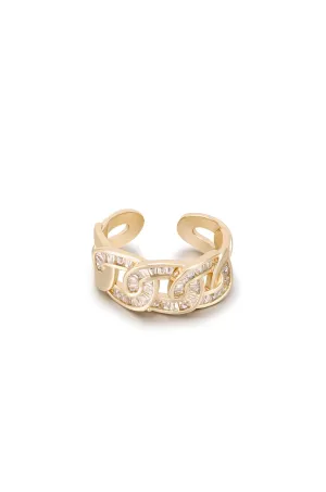 Ettika: Adjustable Crystal Link Ring