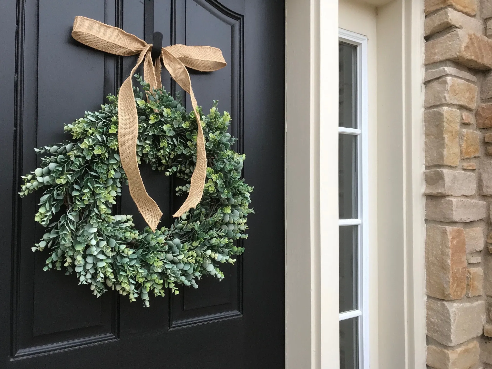 Eucalyptus Wreath with Burlap