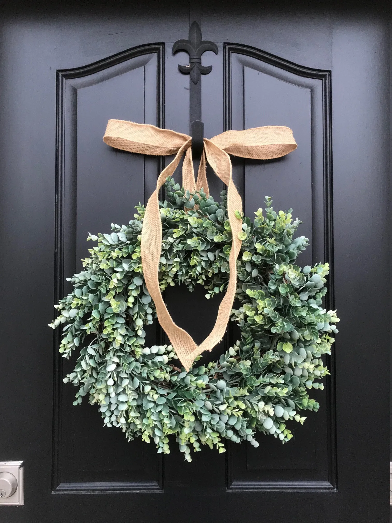 Eucalyptus Wreath with Burlap