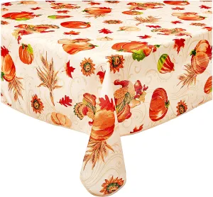 European Fall Harvest Autumn Turkey Tablecloths