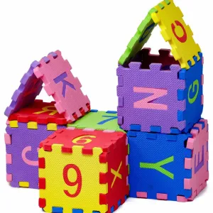 EVA ABCD Puzzle Mat | Interlocking Learning Alphabet and Number Mat for Kids