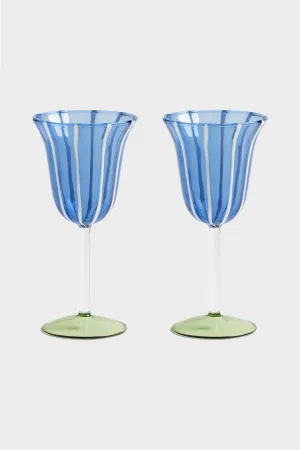 Eve Wine Glass Set (Blue)