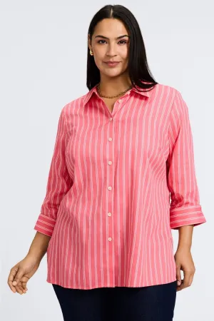 Evelyn Plus No Iron Rope Stripe Shirt