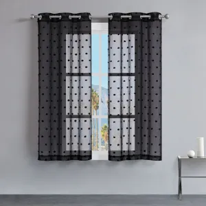 Evelyn Polka Dot Sheer Curtains