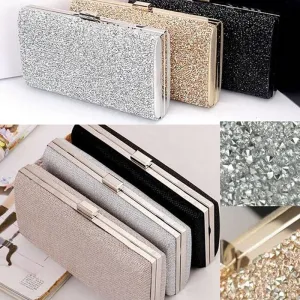 Evening Clutch Bag Diamond Sequin Clutch Crystal Day Clutch Wedding Purse