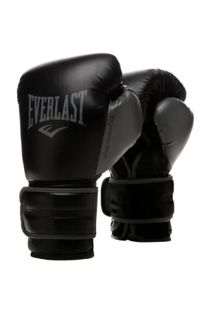 EVERLAST POWERLOCK2 BLACK/GREY TRAINING GLOVES