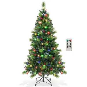 everyday 7FT Pre-Lit Artificial Christmas Tree 9 Lighting Modes with 400 LED Lights & Timer 6' 6'