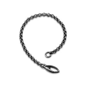 Everyday Chain Bracelet - Black Ruthenium Vermeil   CZ Noir