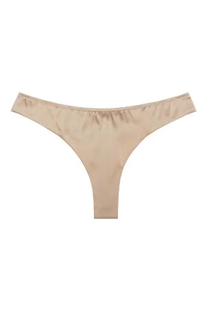 Everyday Champagne Gold Silk Thong