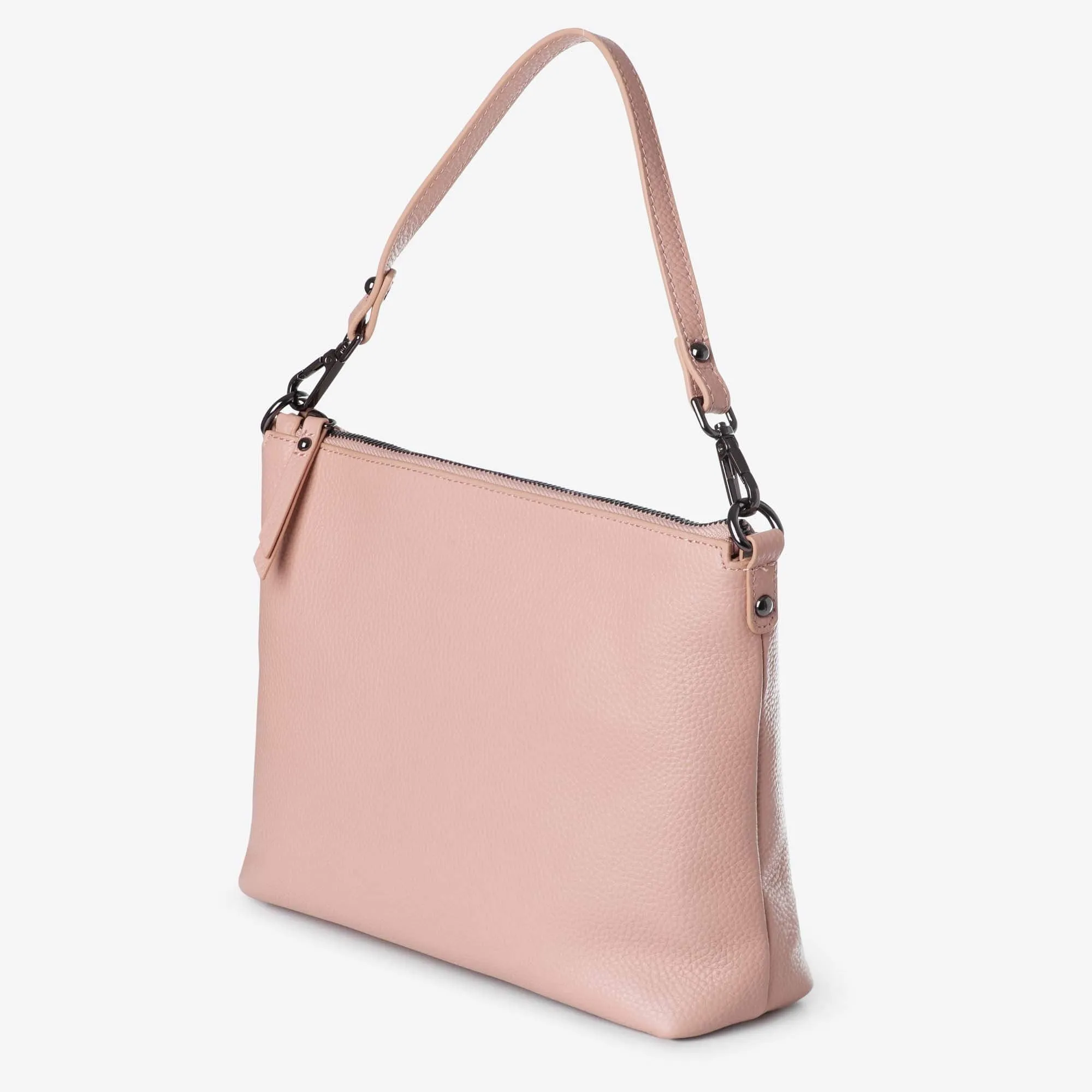 Everyday Leather Crossbody Bag - Blush