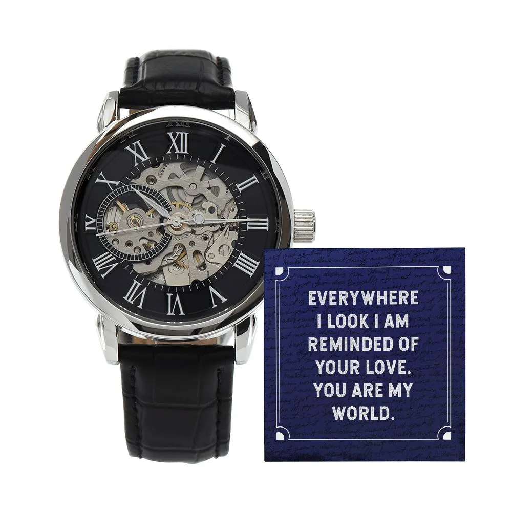 Everywhere I look, Men's Openwork Watch