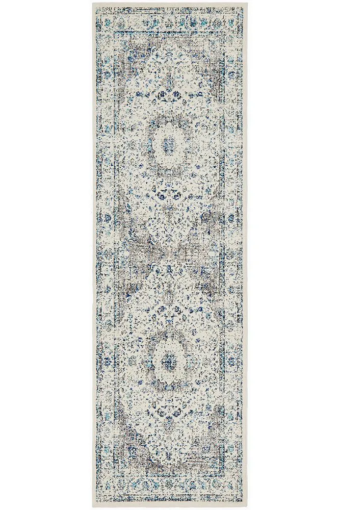 Evoke 251 Runner Rug (White) by Rug Culture