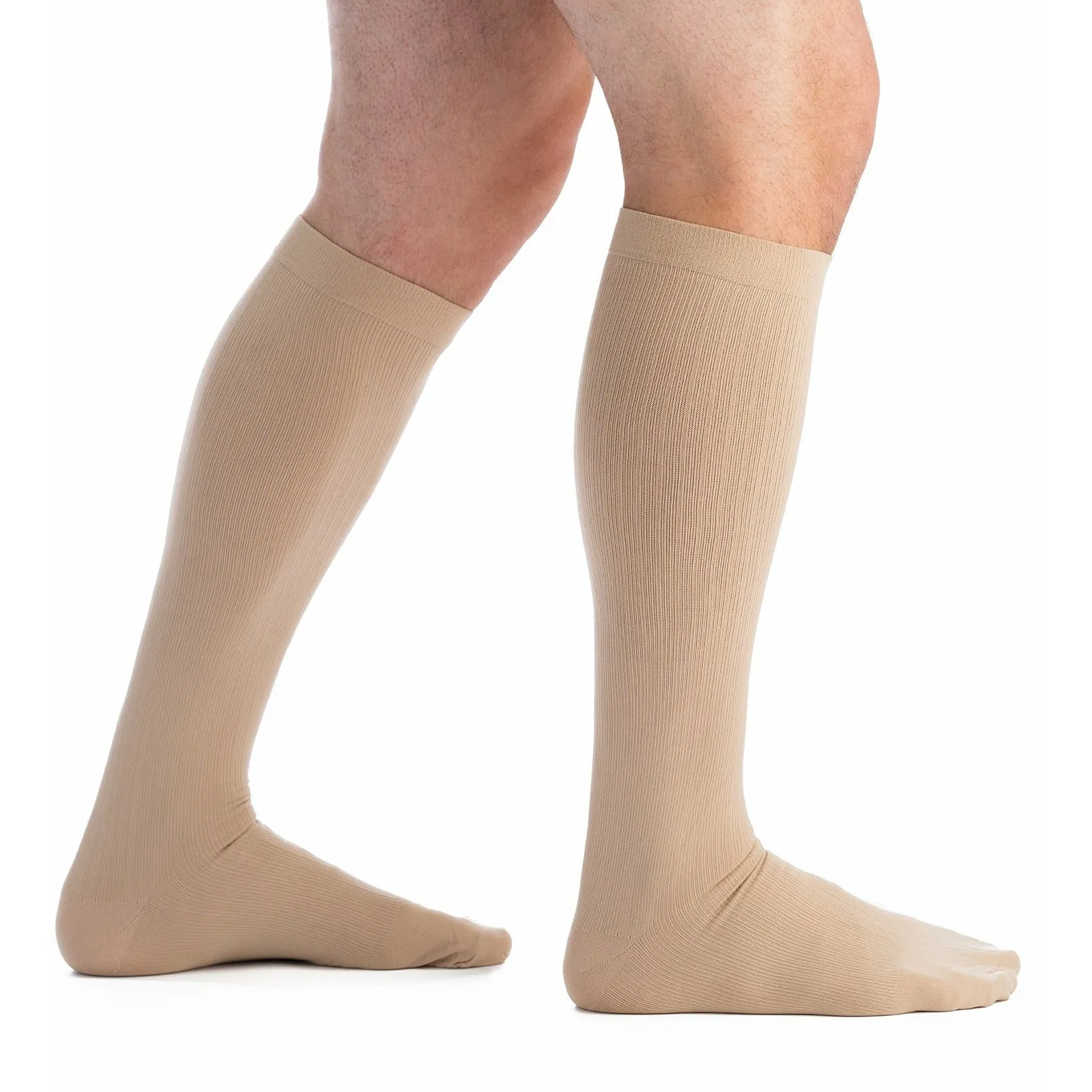 EvoNation Men's Classic Ribbed 30-40 mmHg Knee High