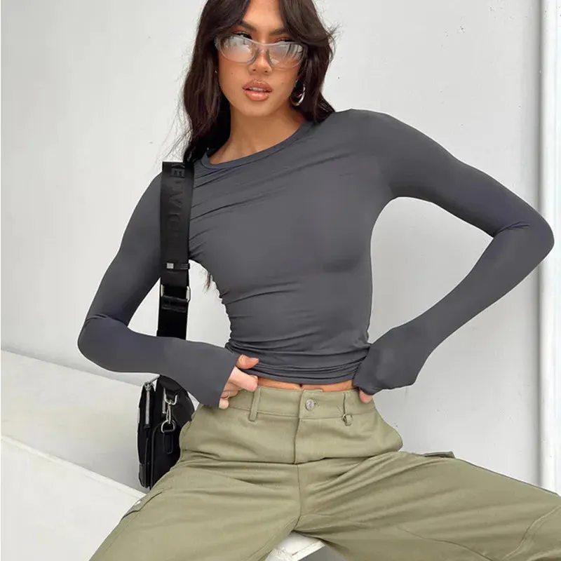 Evony Long Sleeve Basic Top