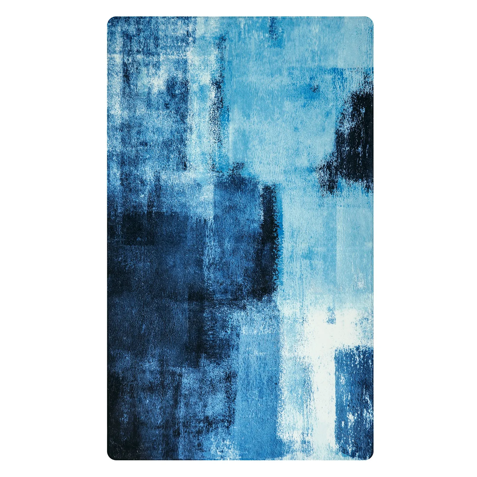 Evyn Modern Abstract Oil Painting Throw Area Rug