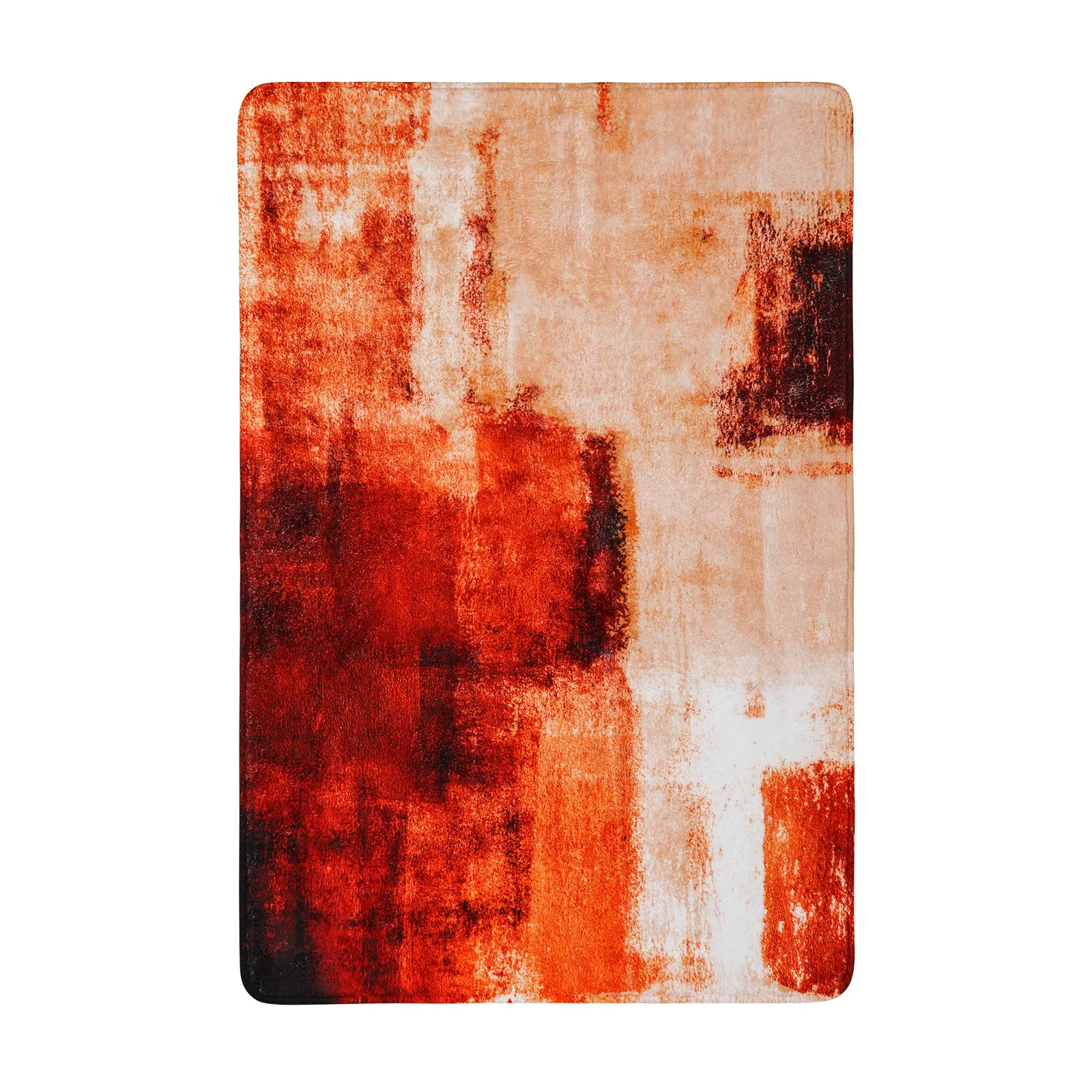 Evyn Modern Abstract Oil Painting Throw Area Rug