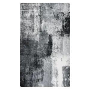 Evyn Modern Abstract Oil Painting Throw Area Rug