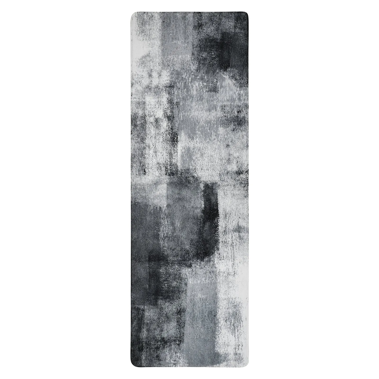 Evyn Modern Abstract Oil Painting Throw Area Rug