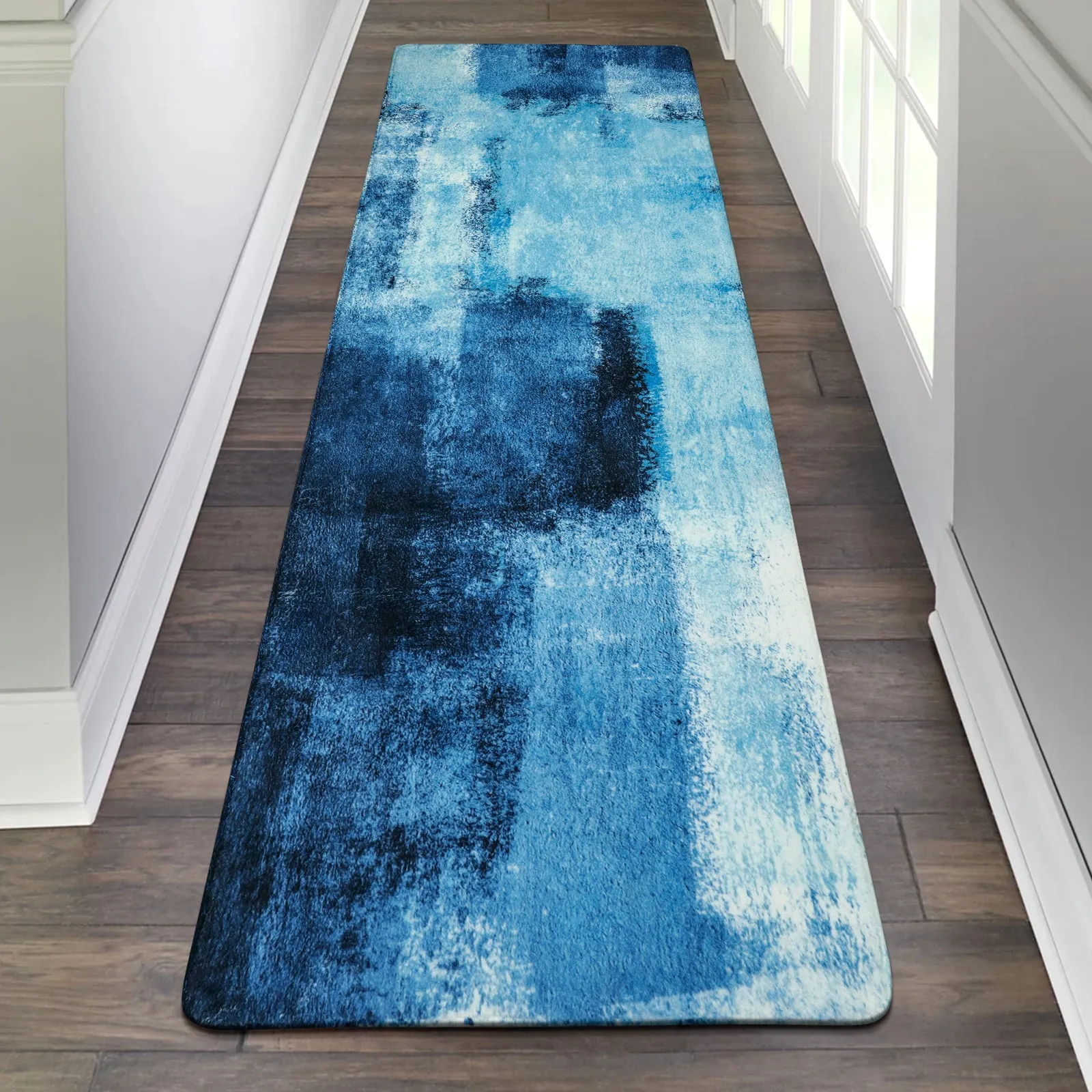 Evyn Modern Abstract Oil Painting Throw Area Rug