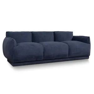 Ex Display - Josephine 3 Seater Fabric Sofa - Navy Blue