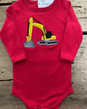 Excavator Long Sleeve Onesie