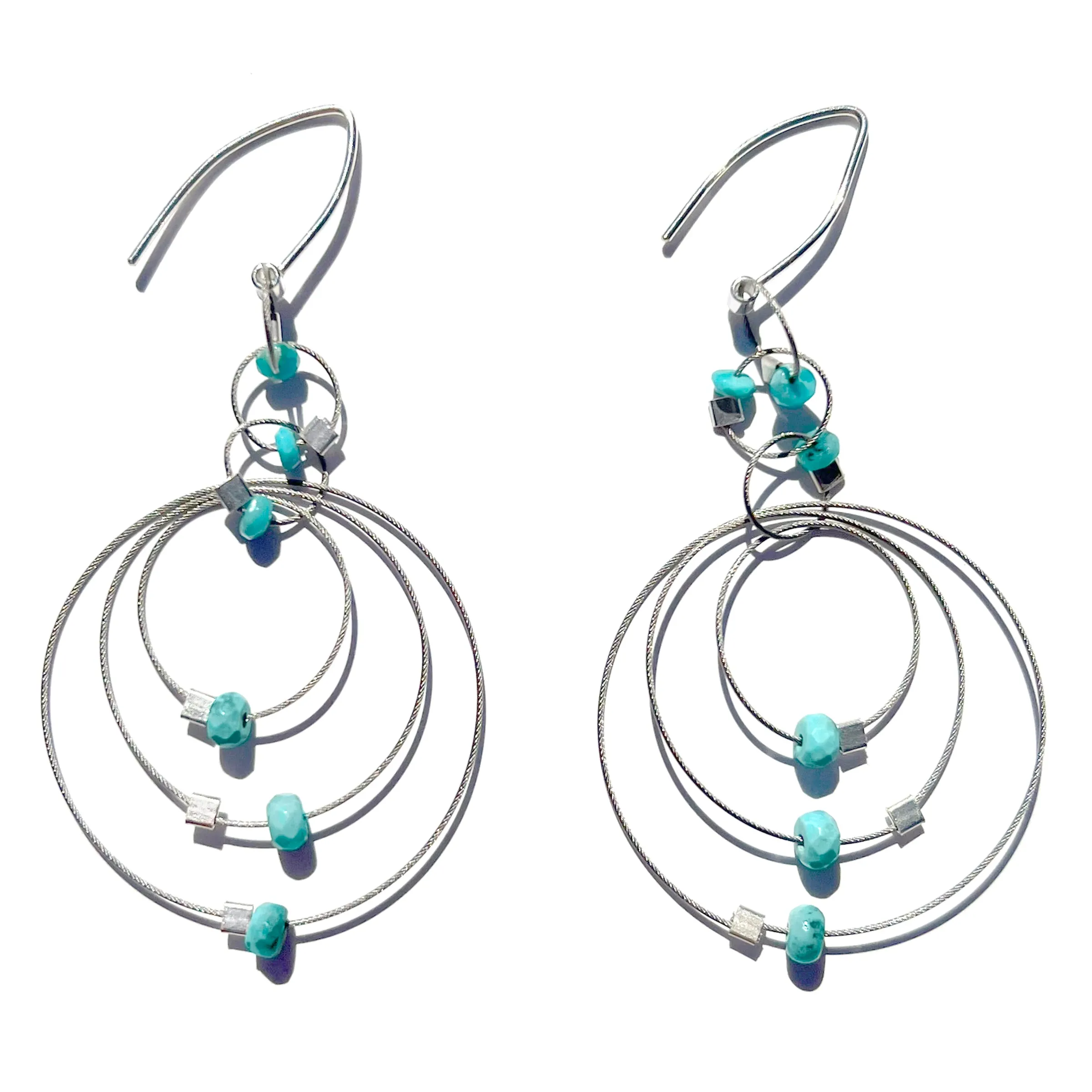 Exclaim Hook Earrings with Stones