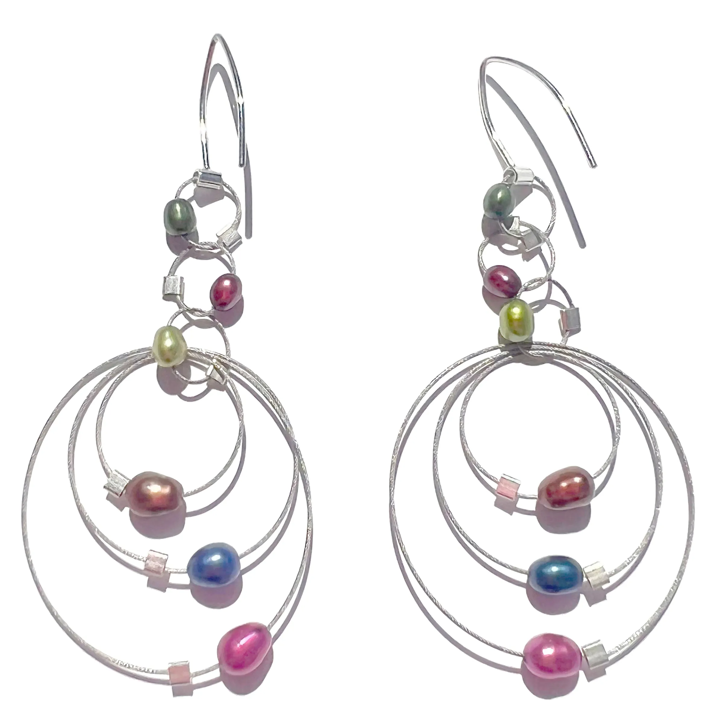 Exclaim Hook Earrings with Stones