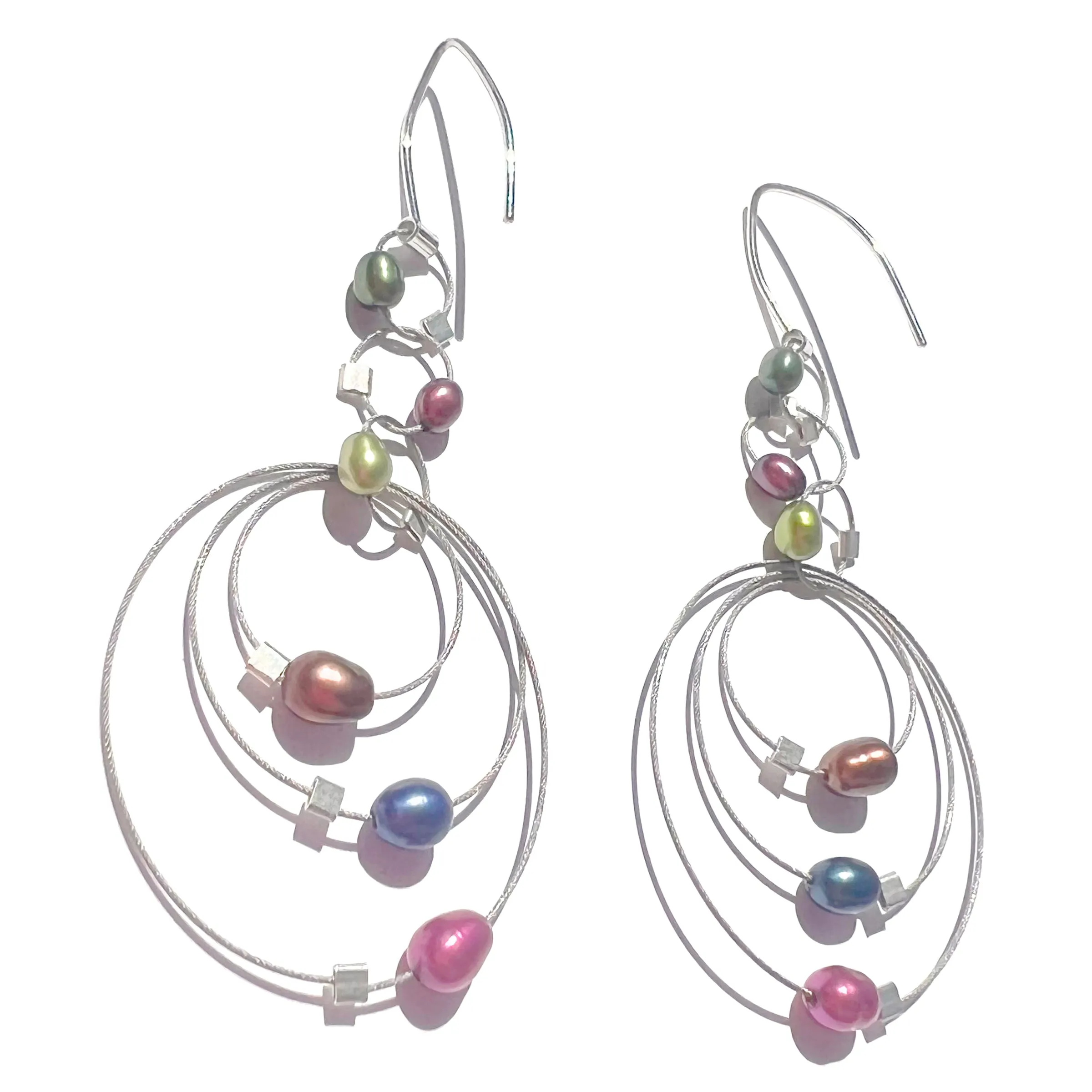 Exclaim Hook Earrings with Stones