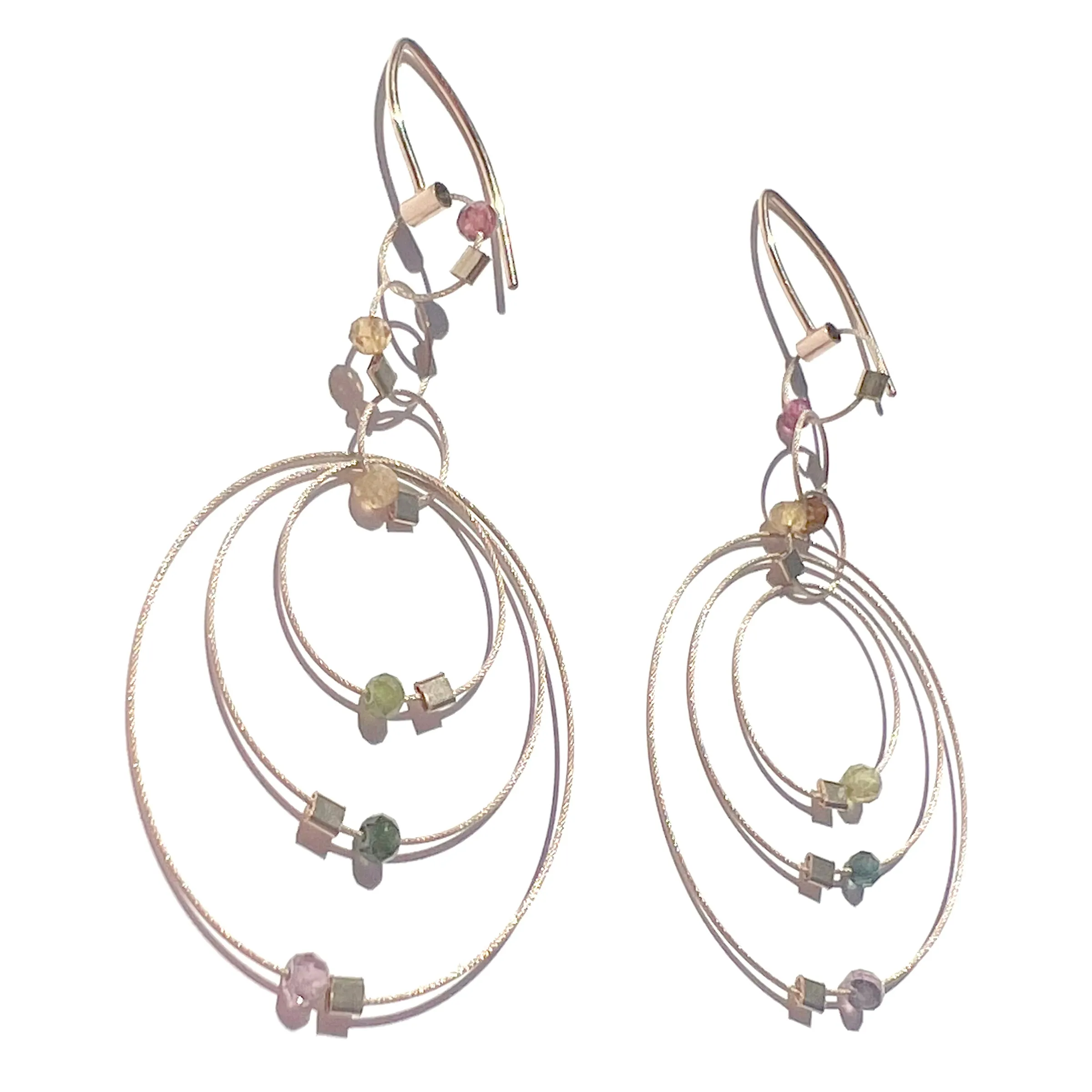 Exclaim Hook Earrings with Stones