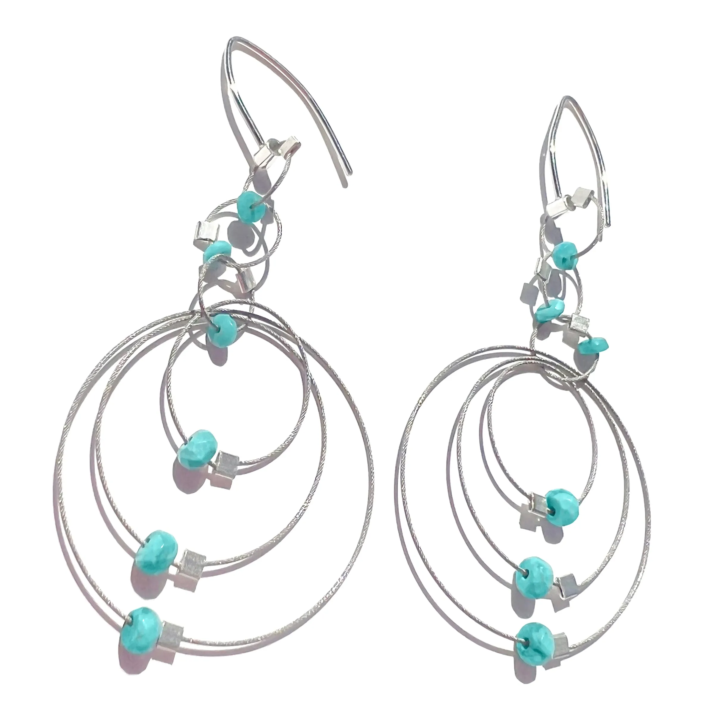 Exclaim Hook Earrings with Stones