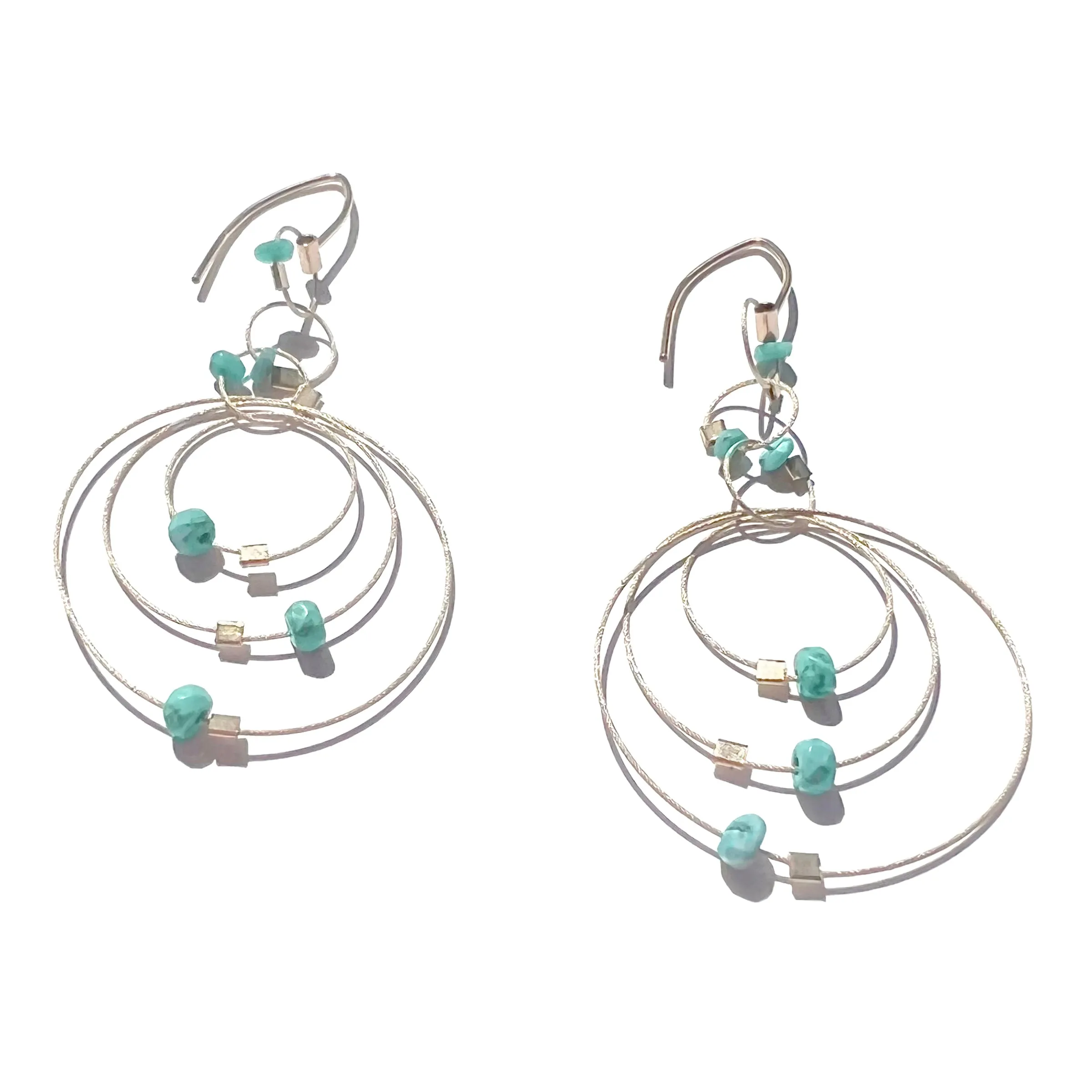 Exclaim Hook Earrings with Stones