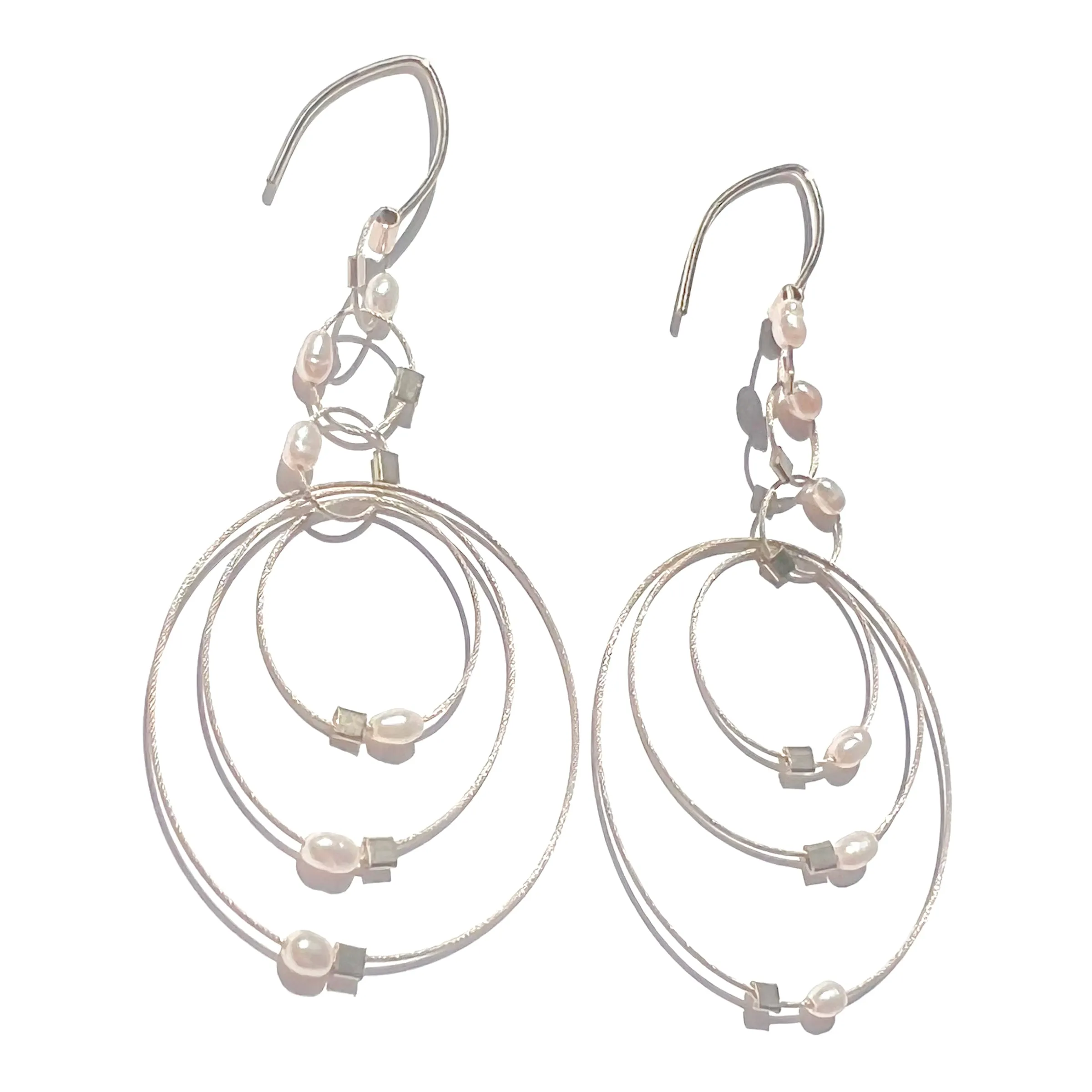 Exclaim Hook Earrings with Stones