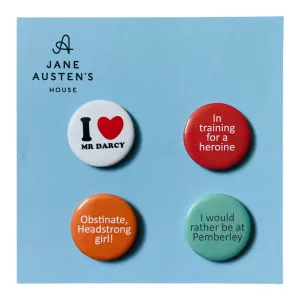 Exclusive Quote Pin Badge (Set of 4)