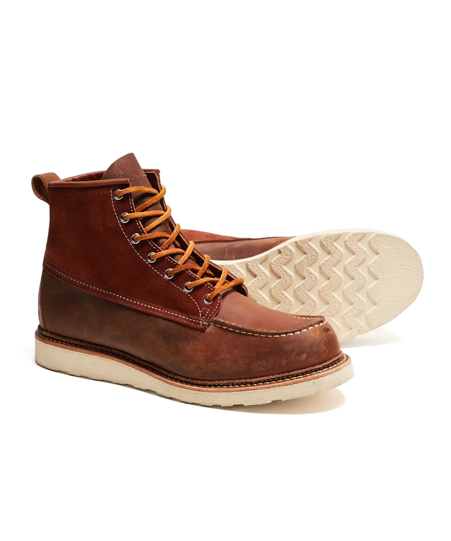 Exclusive Red Wing X Todd Snyder Moc Toe Boot in Copper