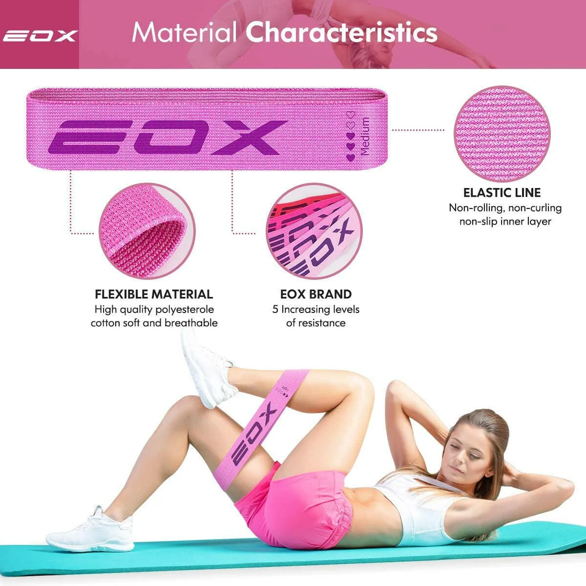 Exercise Resistance Fabric Loop Band