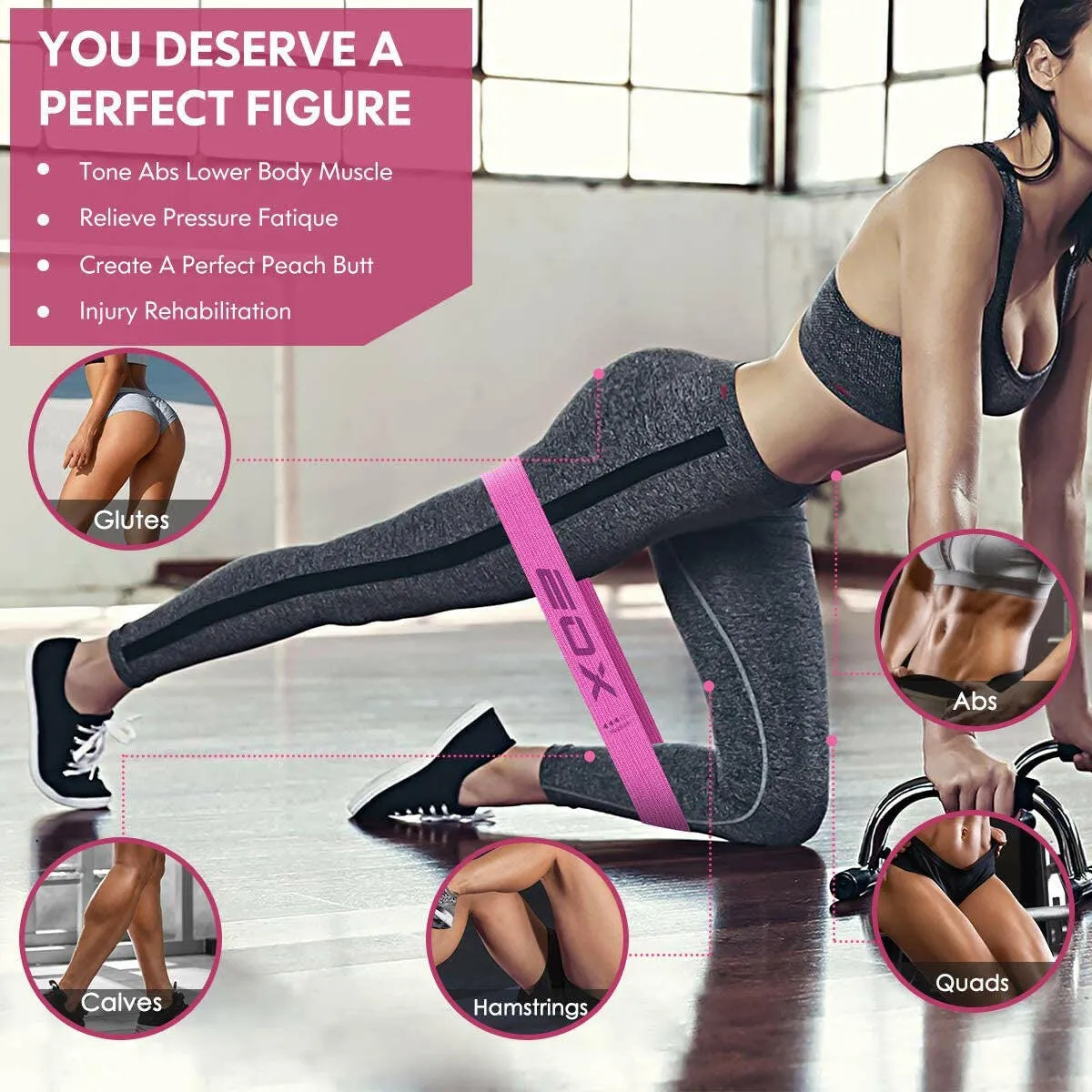 Exercise Resistance Fabric Loop Band