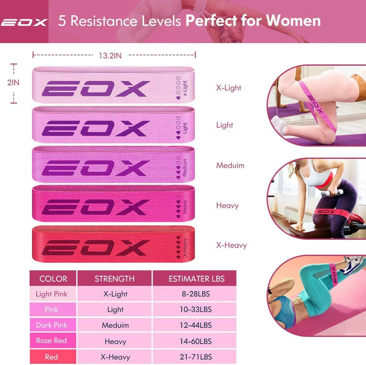 Exercise Resistance Fabric Loop Band