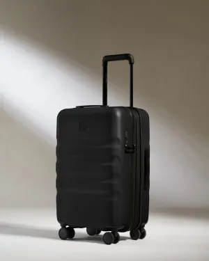 Expandable Cabin Suitcase in Black - Icon Stripe