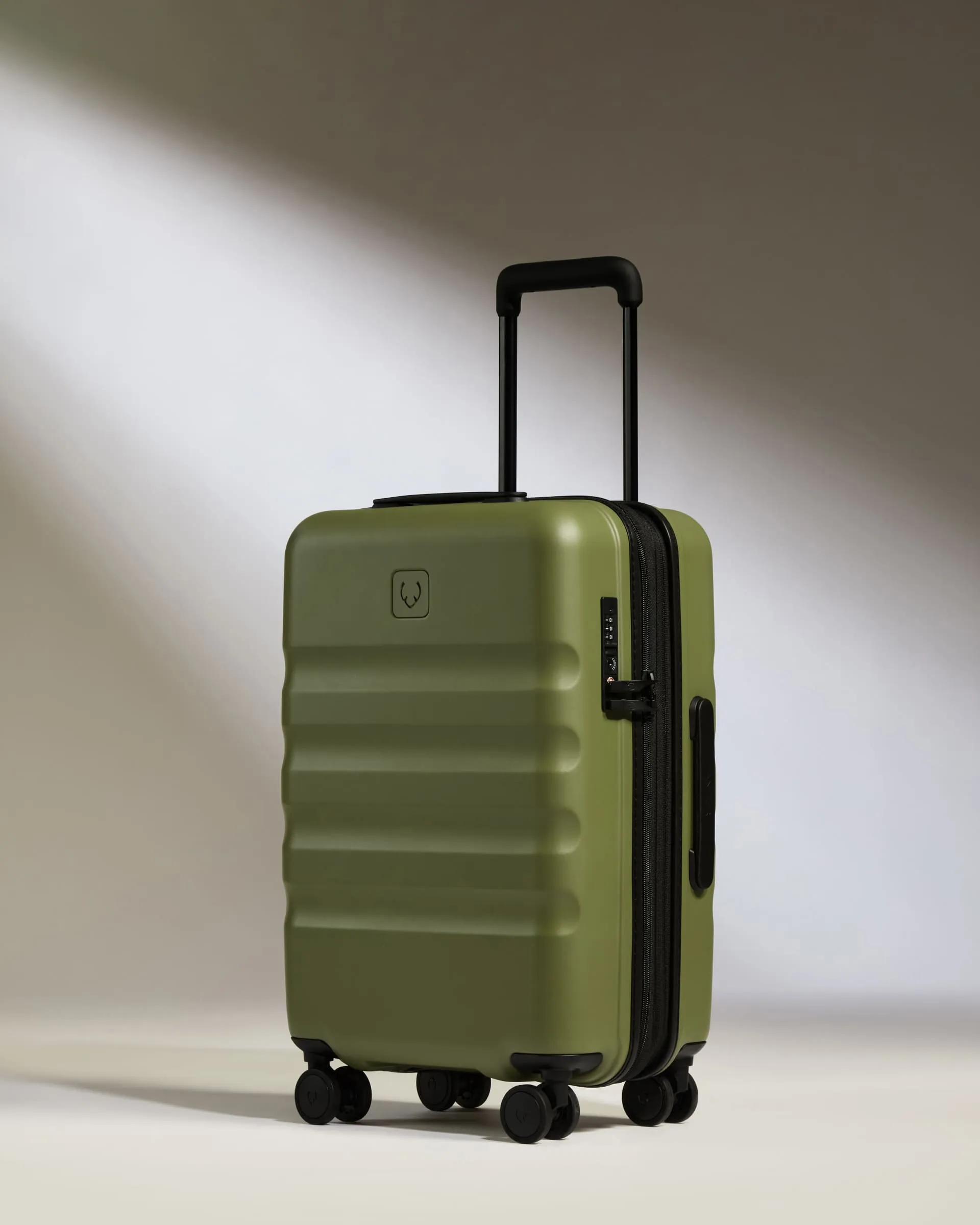 Expandable Cabin Suitcase Set in Fern Green - Icon Stripe