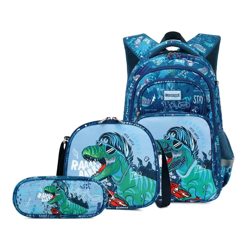 Explorer’s Delight Waterproof School Bag Combo - Backpack, Lunch Bag & Pencil Case