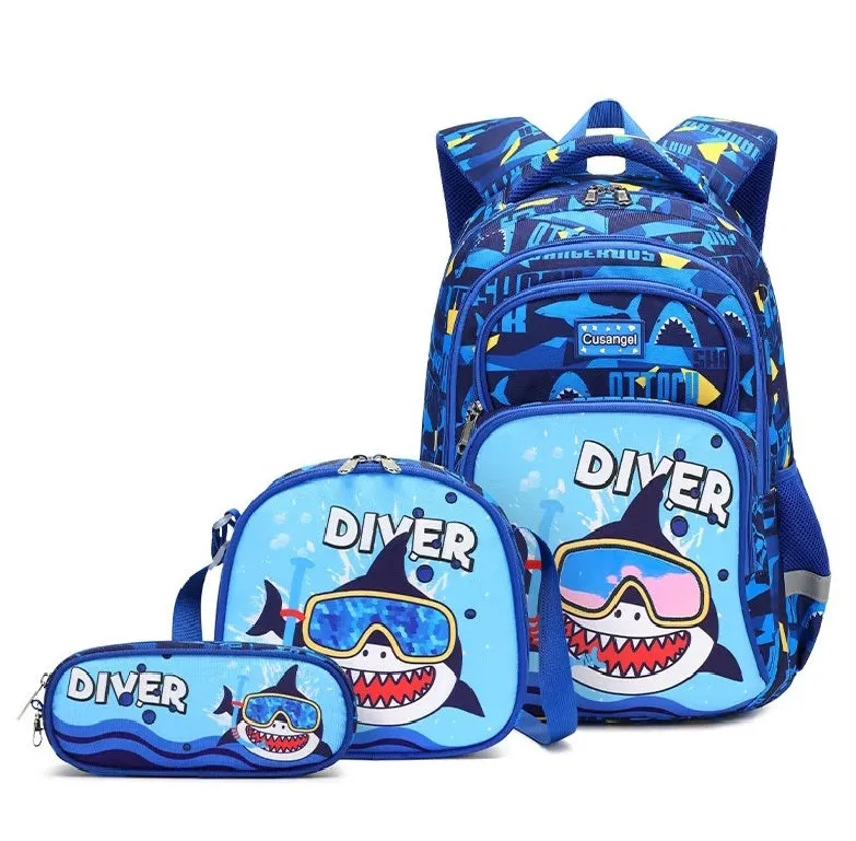 Explorer’s Delight Waterproof School Bag Combo - Backpack, Lunch Bag & Pencil Case