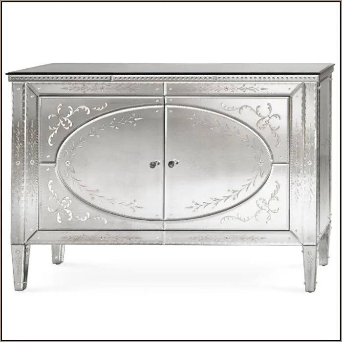 Exquisite 18Th Century-Style Venetian Mirrored Sideboard